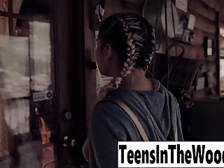 Lesbian teen fucking in the woods