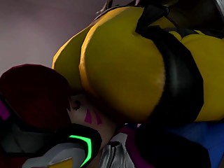 Tracer Facesitting Fart Animation