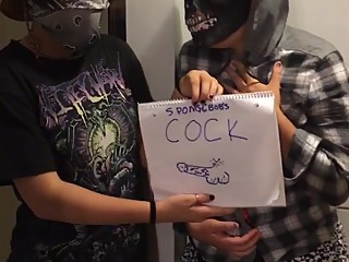 Asian screams for spongy cock