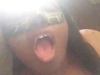 Shy Masked Girl Touches Herself