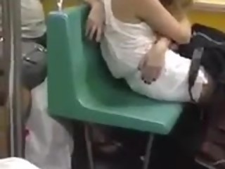 Lesbians make out passionately in public