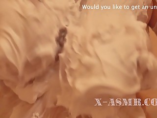 Big tits teen MILF sexy masturbation foam bath (ASMRotica) ASMR